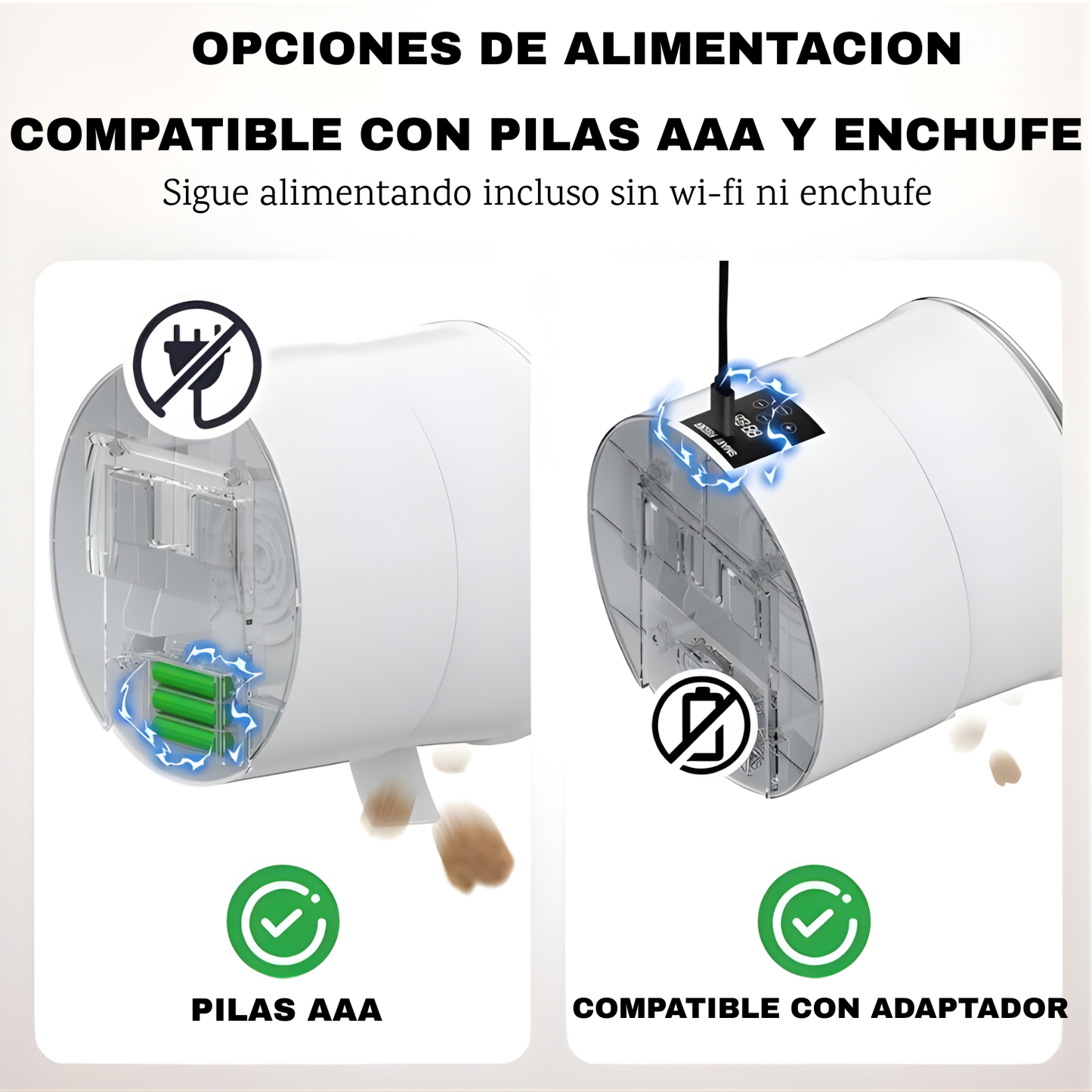 Comedero automático para mascotas de pared