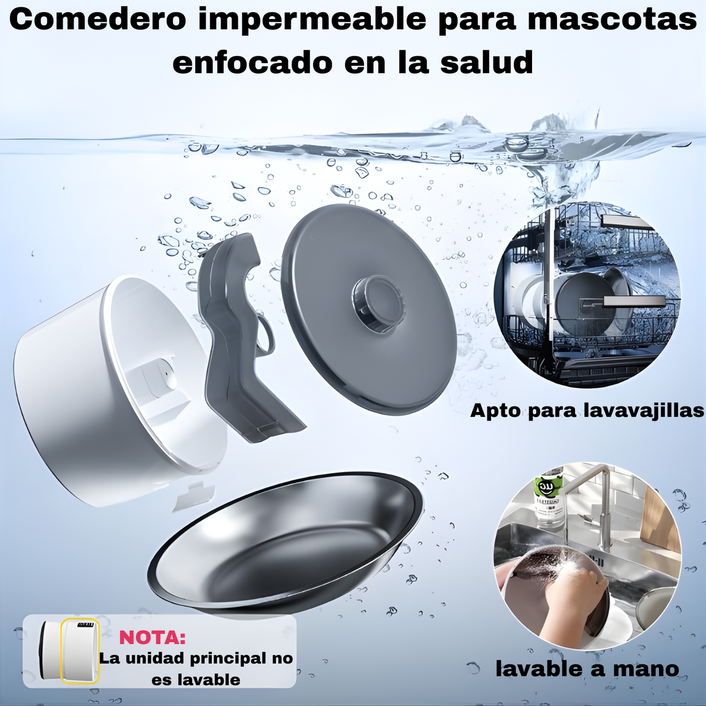 Comedero automático para mascotas de pared